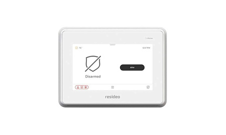 Resideo touchscreen security system control panel